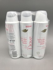 3 Pack Dove Whole Body Deodorant Cooling Sprays, Raspberry Rose 4oz New