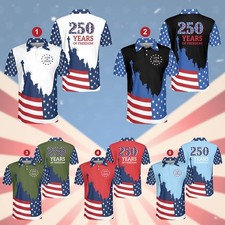 America 250 Years Of Freedom Patriotic Gift 4th Of July Polo Shirt