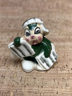 Vintage Anthropomorphic Bug Insect Newspaper Boy Occupied Japan Figurine