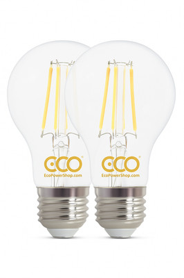 ECO E27 LED Filament Leuchtmittel 2er Pack warmweiß 2700K Schraube 4W 8W