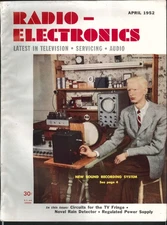 RADIO-ELECTRONICS Circuits TV Fringe Novel Rain Detector Regulated Power 4 1952