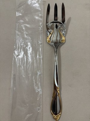 Yamazaki CACHE GOLD - solid serving fork - NEW
