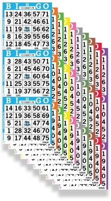 Bingo Innovation Bingo Books 3 Faces 10 Pages Each 100 Disposable Game Books