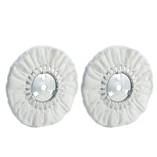 10" Soft Airway Buffing Wheel White Flannel / 5/8'' Arbor Hole/Finish Polish...