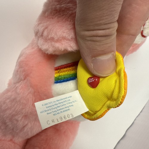 Care Bears Rainbow Cheer Bear & Star Laugh A Lot Plüsch 2003 Vintage 2 Stück - Bild 5 von 9