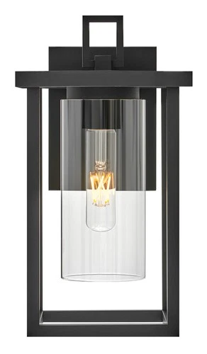 Lark 81420 Mateo 13" Tall Outdoor Wall Sconce - Black - Picture 6 of 9
