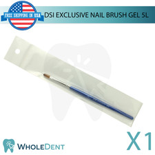 Gel Nail Brush 5L Soft Rounded Edge Tip Synthetic Fiber Uniform Distribution