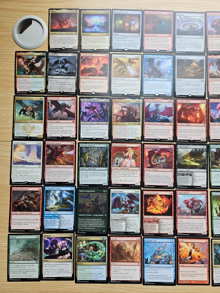 Custom Commander Deck ~ Dragons ~ Tiamat ~ EDH MtG Magic 100 Card Deck - Image 2 of 4