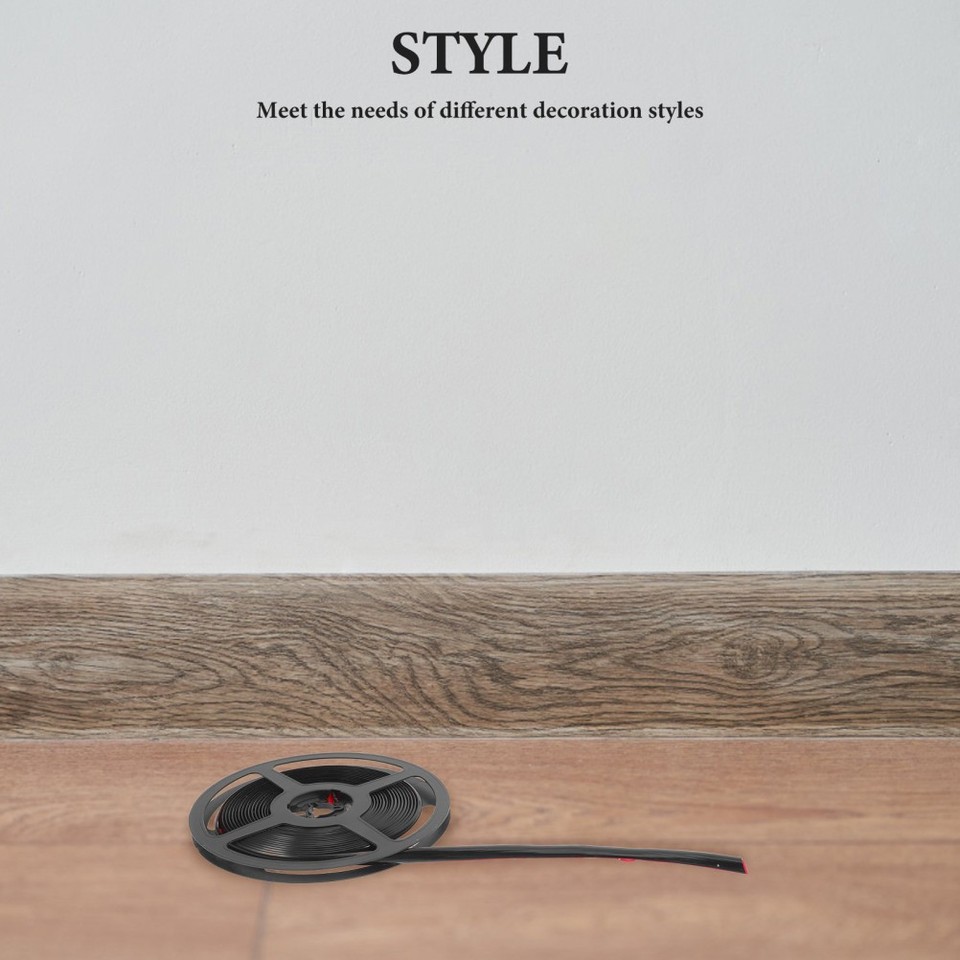 Edge Protection Signane Durable Self Adhesive Black Wall Molding Trim Flexible Tile Edge ...