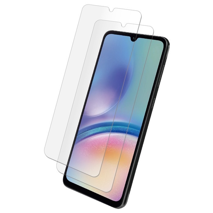 Protection écran Galaxy A05S Myway transparent, lot de 2 verres trempés anti-choc voyage