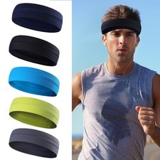 HEADBAND Thin Stretch Sports Yoga Gym Hair Band Wrap Sweatband for Men  Women