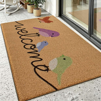 FußMatte Kokos Outdoor Wetterfest Rutschfest Staubfangmatte TüRmatte 43X75Cm