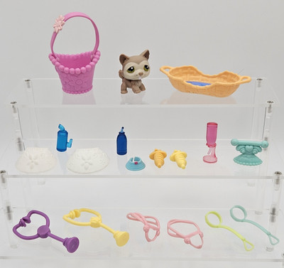 2007 Littlest Pet Shop LPS Vet Care 17 Accessories + 2006 HUSKY Loose