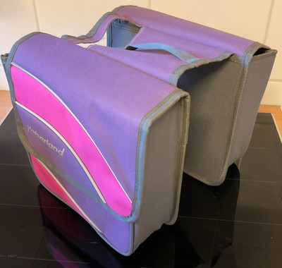 Haberland Doppeltasche Kim S für 20'' Räder Lila/pink - nicht genutzt - HA04/5