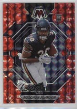 2023 Panini Mosaic Rookies Red Camo Mosaic Prizm Roschon Johnson #359 d4y