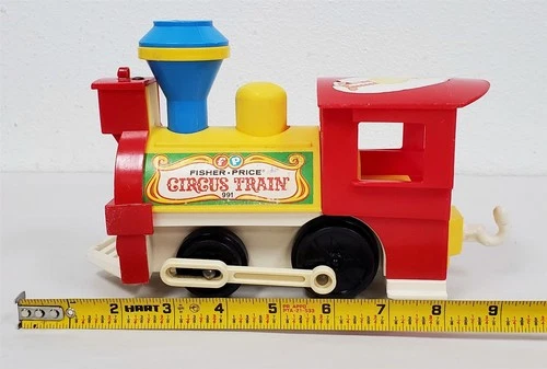 Z-263 VINTAGE 1970'S FISHER-PRICE LITTLE PEOPLE CIRCUS TRAIN #991 ENGINE!