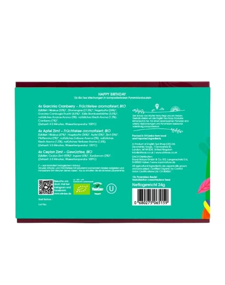 Tee Geschenk Box, Geschenkeset Geburtstag, BIO, Teeliebhaber, NEU & OVP - Bild 4 von 4