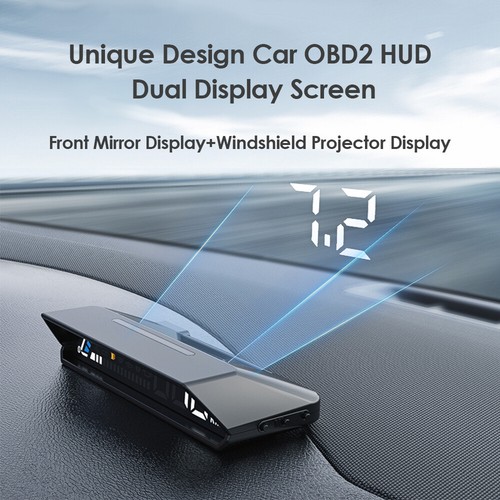 Newest Car OBD2 HUD Stand Plus Windshield Projector Dual Dislay Screen - Picture 3 of 10
