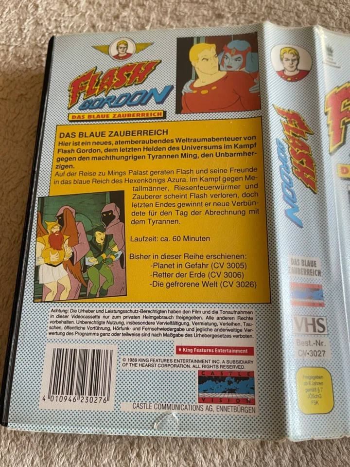 Flash Cordon Das Blaue Zauberreich - 1989 King Feature - VHS Film - Bild 4 von 4