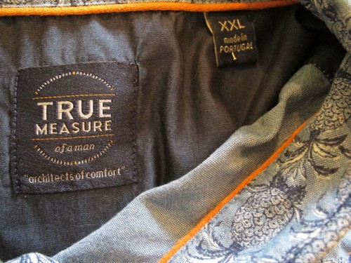 True Measure Blue w/Pineapple, short sleeve, XXL shirt - Picture 3 of 3