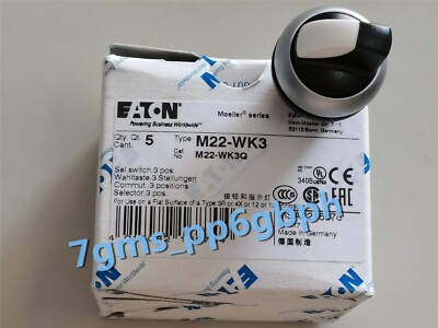1 PCS NEW   Three-position self-resetting switch head M22-WK3 #E9