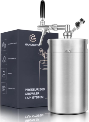 #ad 270OZ Mini Keg Growler Pressurized Home Dispenser System with Adjustable Faucet $202.99