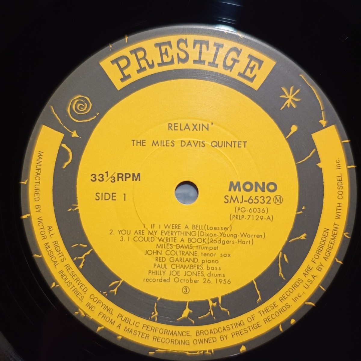 MILES DAVIS-RELAXIN' WITH THE MILES DAVIS QUINTET SMJ-6532(M