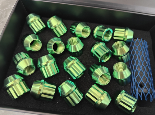 Rison Titanium Lug Nuts Open End Lug Nuts 12 Point GR5 Ti M12 M14 Lug Nut 20PCS - Picture 63 of 79