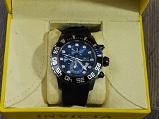 Invicta Pro Diver Men’s Blue Chronograph Steel Silver 51mm 10ATM Watch 19248