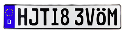 MOVE BITCH German License Plate