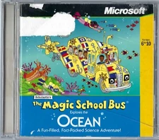 Scholastic's The Magic School Bus Explores The Ocean PC CD-ROM Microsoft Vintage