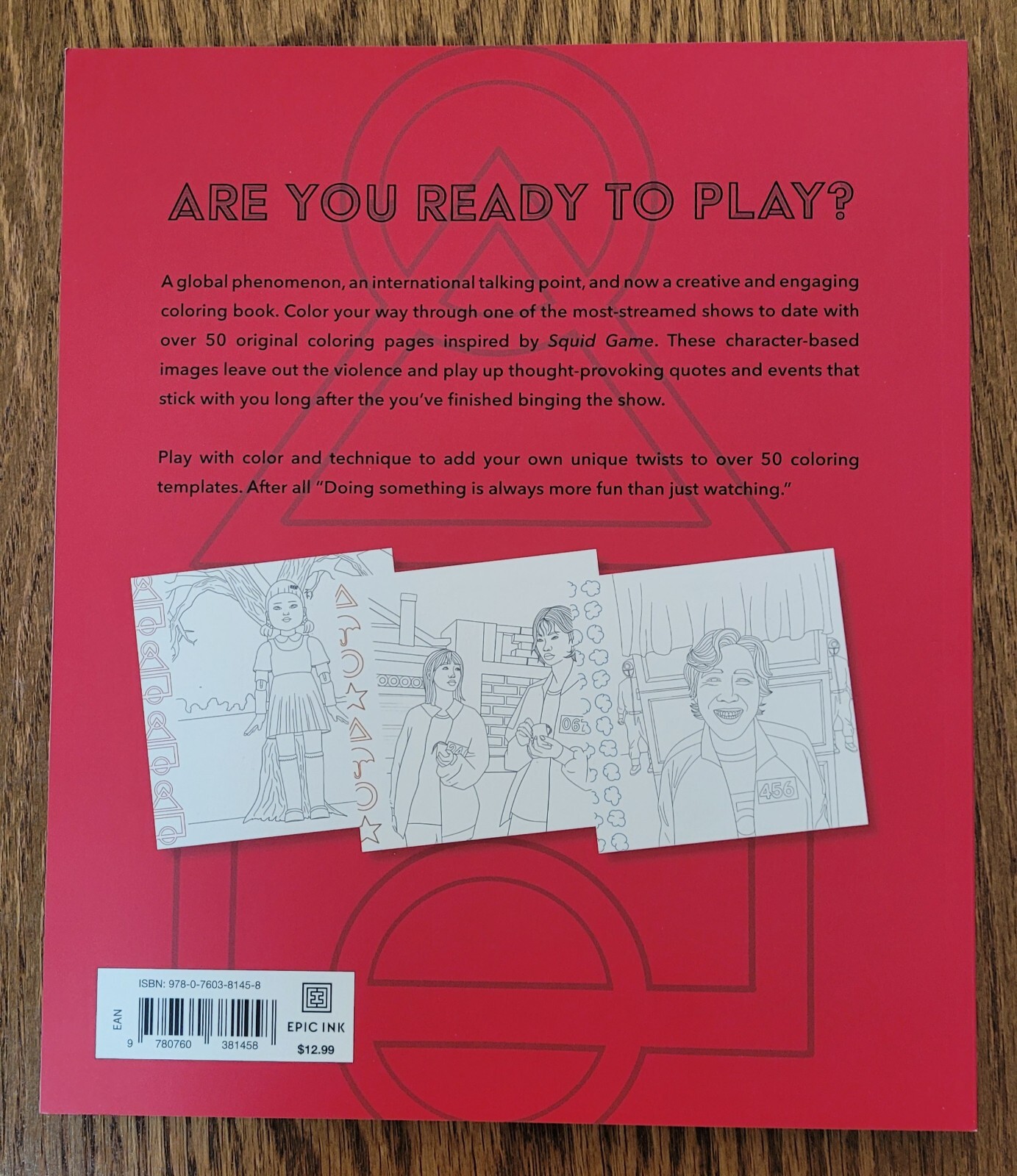 The Unofficial Squid Game Coloring Book! | eBay