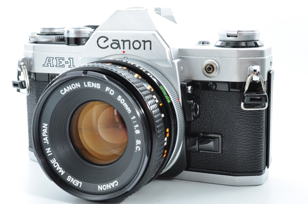 Excellent+] Canon AE-1 SLR Film Camera w/ Canon Lens FD 50mm
