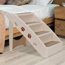 Portable Dog Steps Foldable Pet Stairs Great for Smaller Hurt Older Pets Home