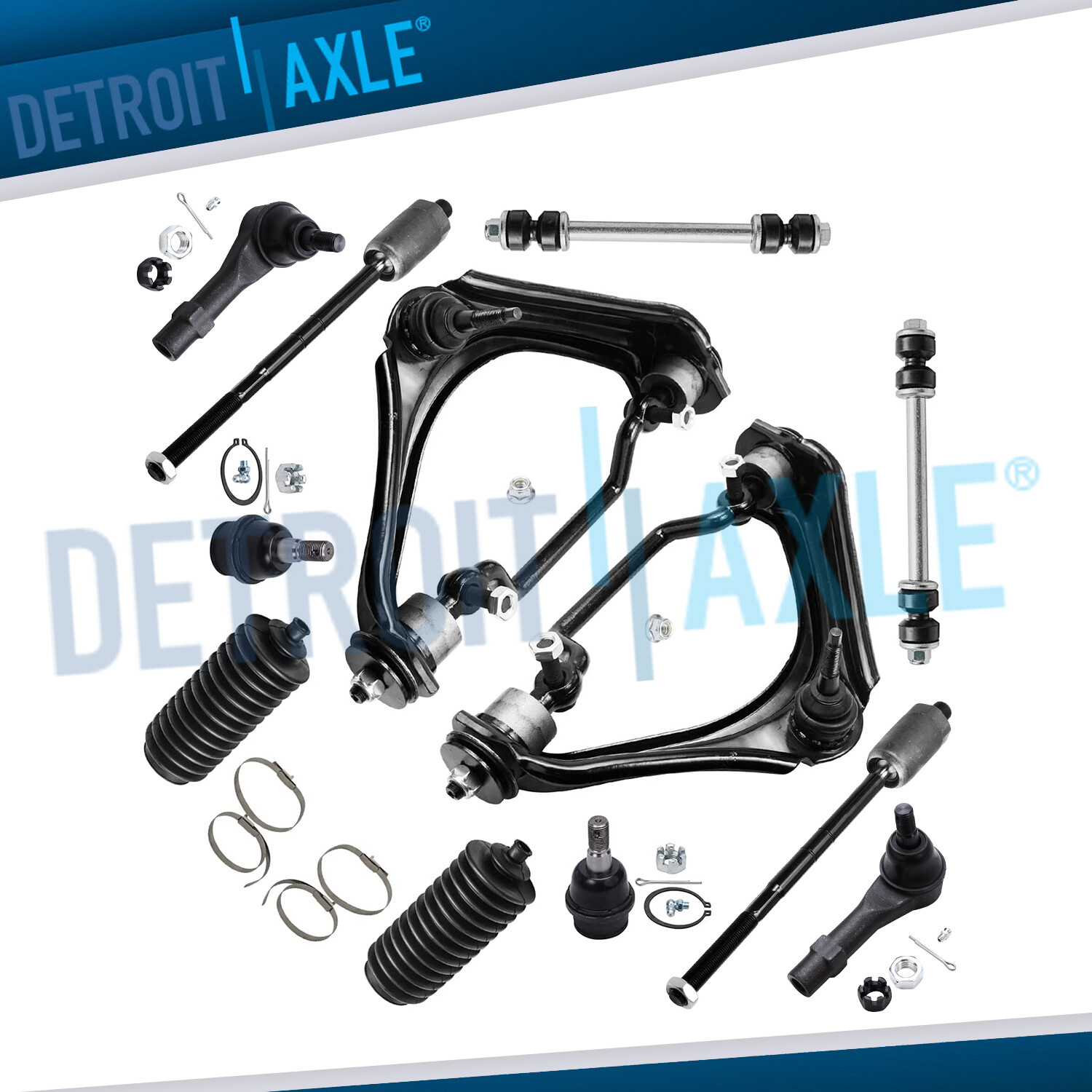 Front Upper Control Arms & Tie Rods Kit For Ford Explorer, Mountaineer, Ranger (95-03)