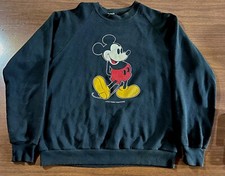 Vintage Mickey Mouse Walt Disney Sweat Shirt Crew Neck Pull Over