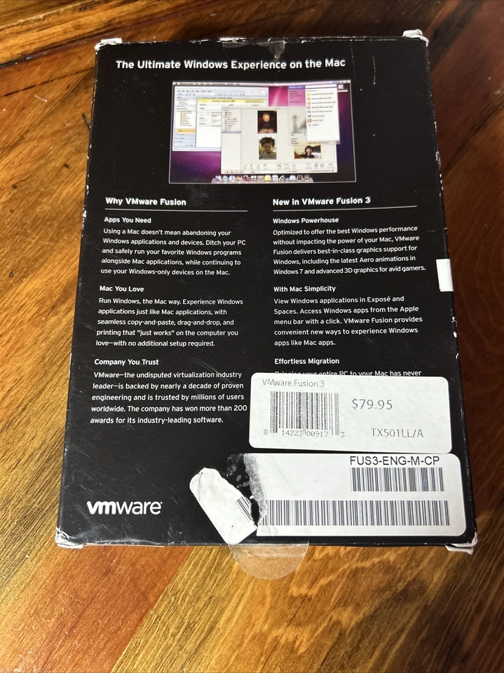 VMware Fusion 3 Windows experience on the Mac FUS3-ENG-M-CP - Image 2 of 2