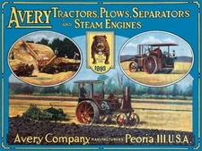 Avery Tractors & Steam Engines for 1916 NEW METAL SIGN: 9 x 12" Ships Free