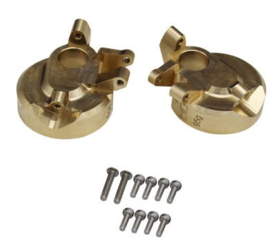 Snodo Sterzo In Ottone Hot Racing Per Axial SCX10 III | Currie F9 Portale, 132g, AUTB21HX