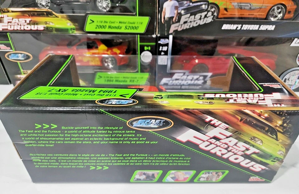 НОВЫЙ 1:18 литой быстрый и яростный 1994 Mazda Rx-7 гонки чемпионов - Изображение 4 из 4