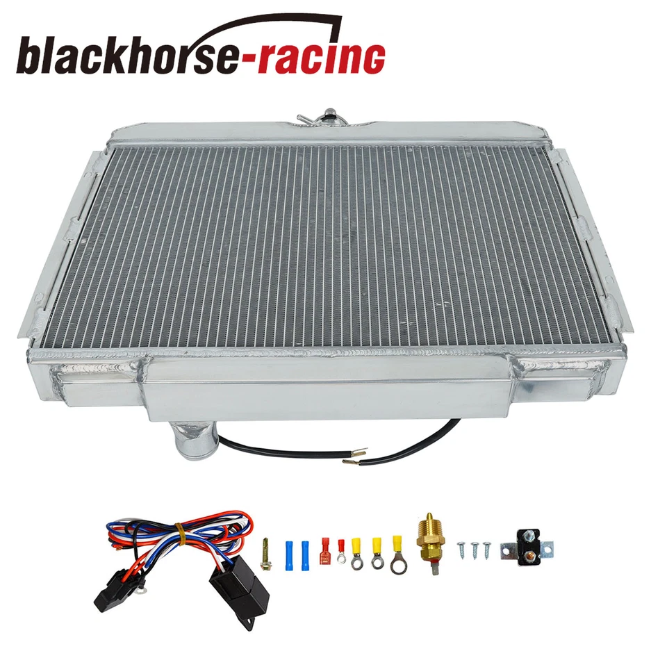 24" W 3 Row Radiator& Fan Shroud CC338 For 1967-1970 Ford Mustang/Mercury Cougar - Image 3 of 4