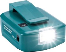 Battery Adapter for Makita 18v Battery USB Phone Charger Dual USB Charger w/LED