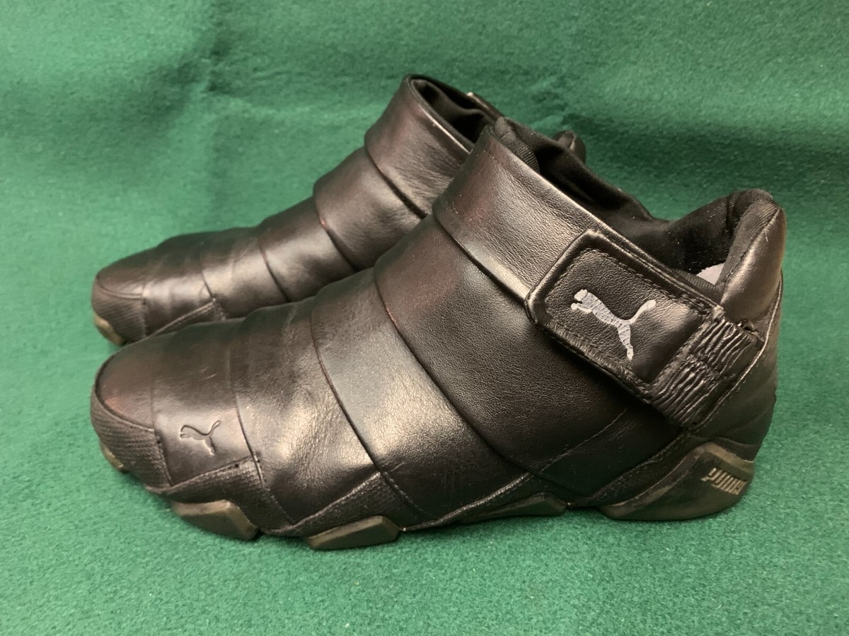 VTG Puma SATORI ALTO Men's 10/10.5M Black Leather Slip-On VTG Puma SATORI ALTO Men's 10/10.5M Black Leather Slip-On
