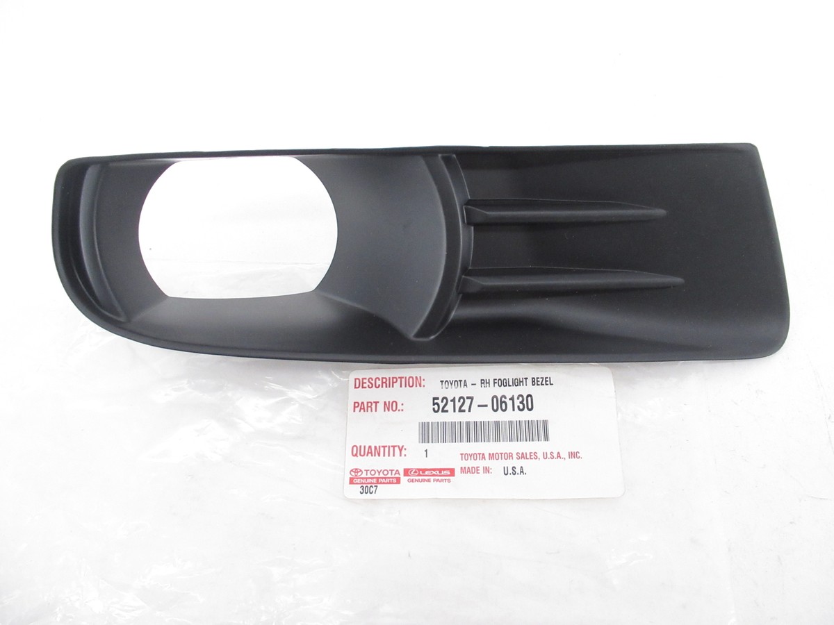 Genuine OEM Toyota 52127-06130 Passenger Fog Light Lamp Bezel Trim