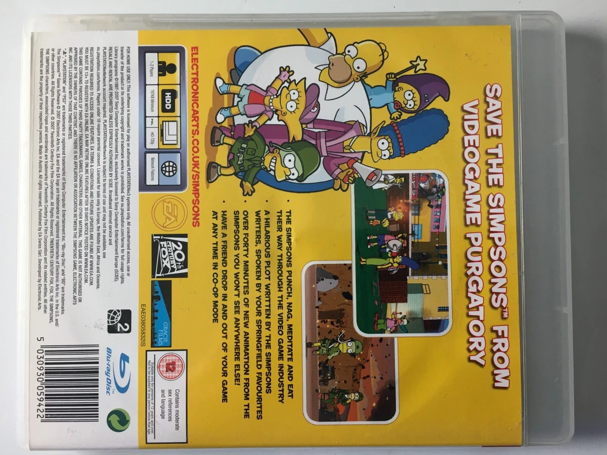 The Simpsons Game PS3 - Mídia Física - JOGO RARO