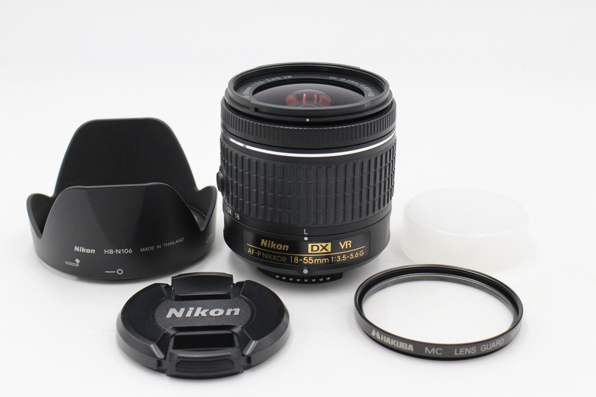 【美品】AF-P DX NIKKOR 18-55mm f/3.5-5.6G VR Amazon.com : Nikon AF-P DX NIKKOR 18-55mm f/3.5-5.6G VR Lens