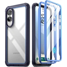 For Samsung Galaxy S25 Edge Case Poetic Built-in Screen Shockproof Cover Blue