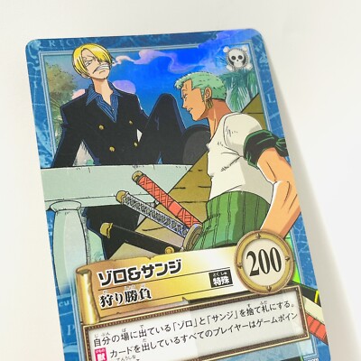 S97 Holo Zoro Sanji One Piece Carddass Hyper Battle From TV