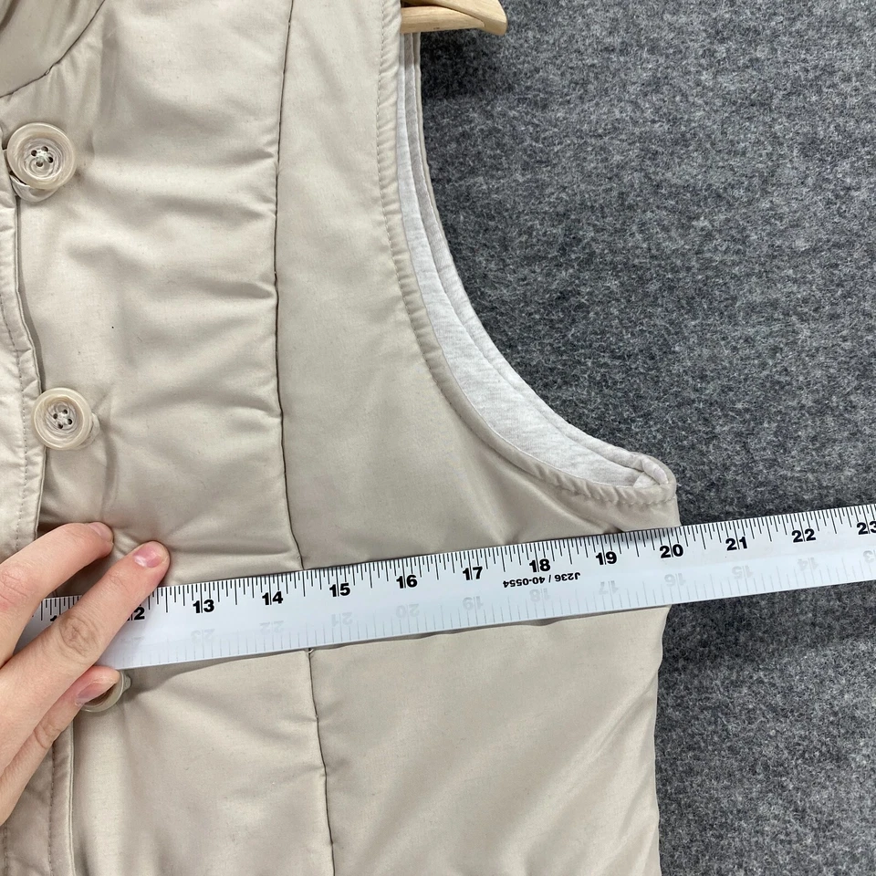 Жилет женский Sonoma L большой бежевый на молнии с высоким вырезом без рукавов с подкладкой карманы - Изображение 3 из 4