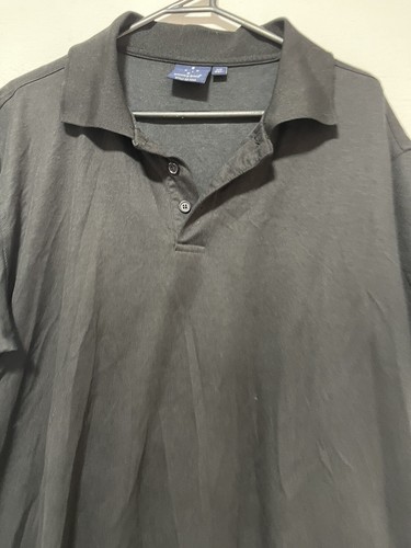 Winning Spirit Plus Size 2XL Black Short Sleeve Men Polo Top Cotton Cooldry - Picture 2 of 10